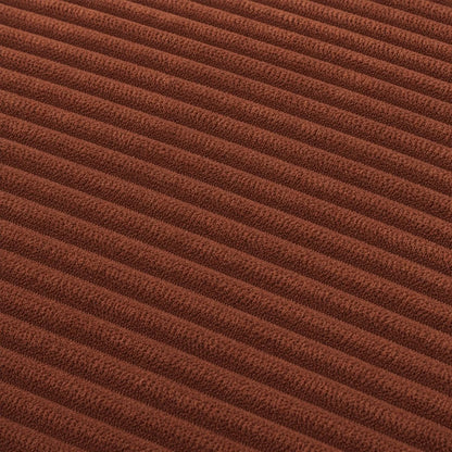 Canapé Compressé Novera Marron – Canapé d’Angle avec Méridienne en Velours Côtelé