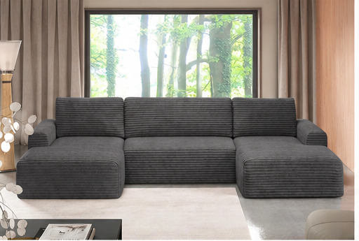 Canapé Novera 5 Places Gris Anthracite – vue de présentation